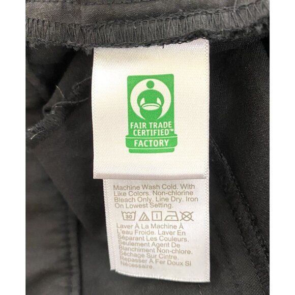 J. Crew Women's Size 8 Black Kelsey Cotton Blend Cropped Flare Pants Stretch - Picture 4 of 5